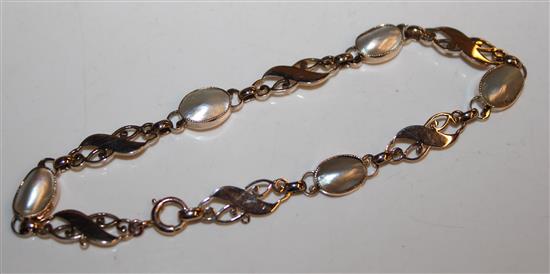 Murle Bennett 9ct & MOP bracelet